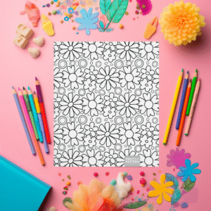 Sign-up to the Pretty Pattern Colouring Club newsletter and receive your FREE colouring page. 